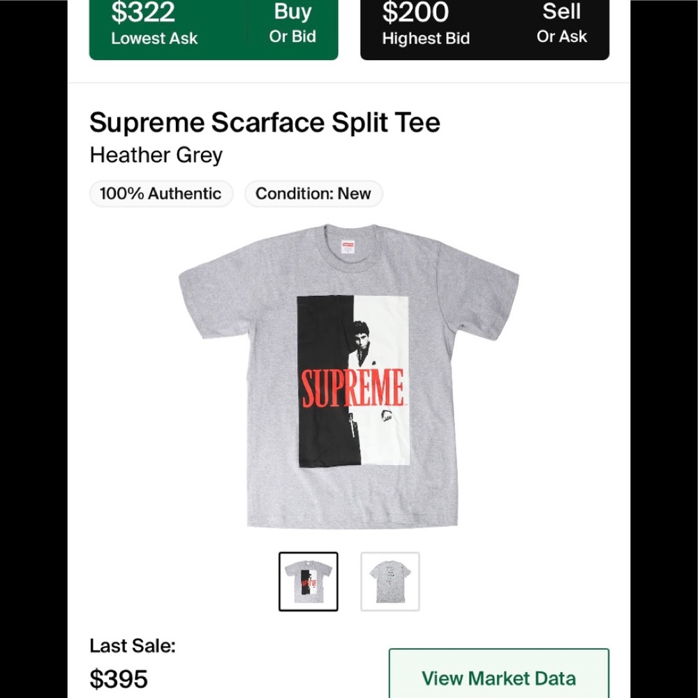 Supreme Scarface Split Tee - image 1